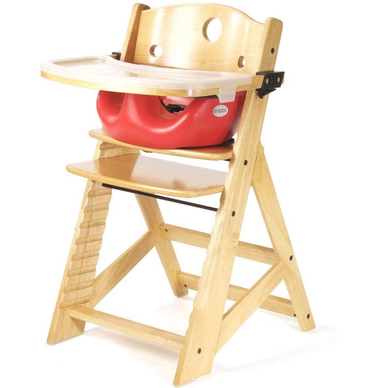 Keekaroo Height Right High Chair & Infant Insert - Natural/Cherry - 005-516-525-CHE