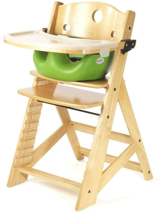 Keekaroo Height Right High Chair & Infant Insert - Natural/Lime - 005-516-525-LIM