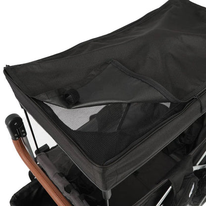 Keenz 7S 2.0 (2 Seater) Stroller Wagon - Black - KEENZ-7S-2.0-BLACK