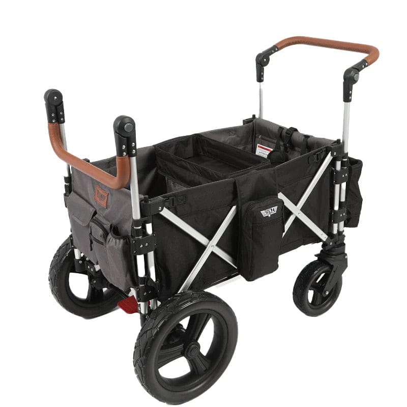 Keenz 7S 2.0 (2 Seater) Stroller Wagon - Black - KEENZ-7S-2.0-BLACK