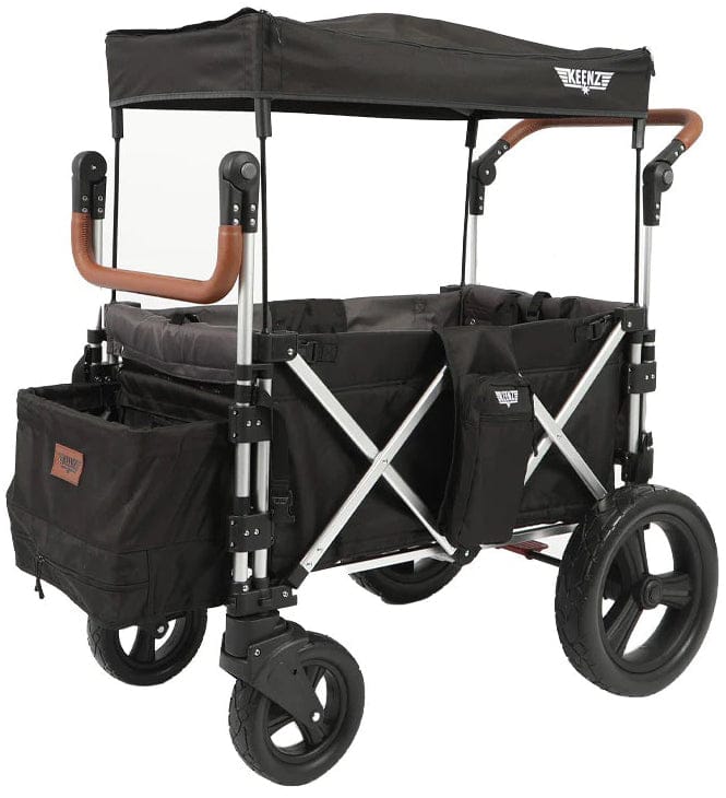 Keenz 7S 2.0 (2 Seater) Stroller Wagon - Black - KEENZ-7S-2.0-BLACK