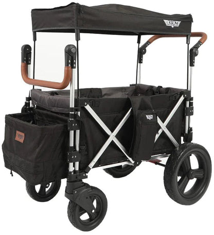 Keenz 7S 2.0 (2 Seater) Stroller Wagon - Black - KEENZ-7S-2.0-BLACK