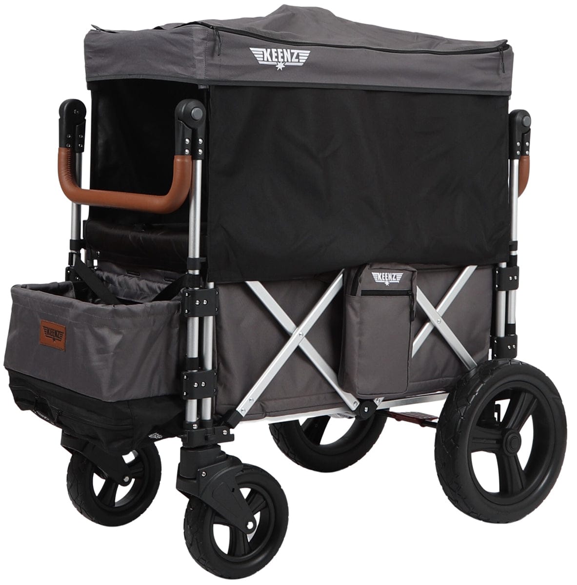 Keenz 7S 2.0 (2 Seater) Stroller Wagon - Grey - KEENZ-7S-2-0-GRAY