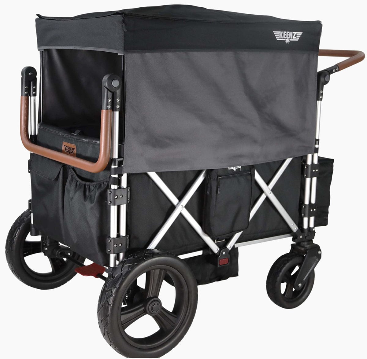 Keenz 7S+ (4 Seater) Stroller Wagon - Black - KEENZ-7SPLUS-BLACK