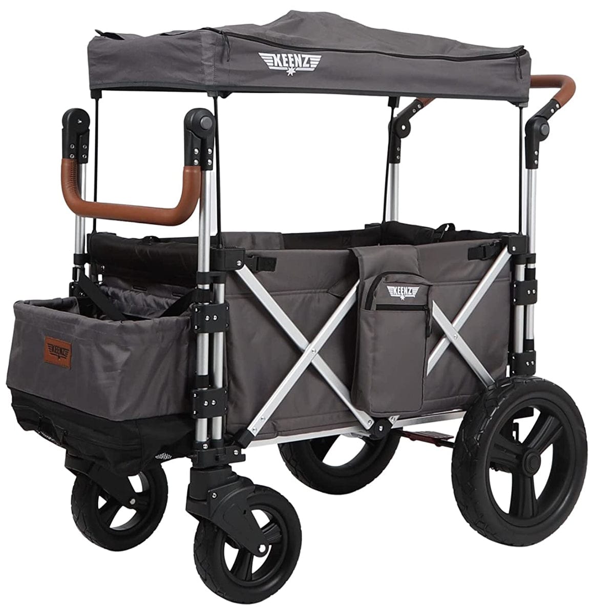 Keenz 7S+ (4 Seater) Stroller Wagon - Grey