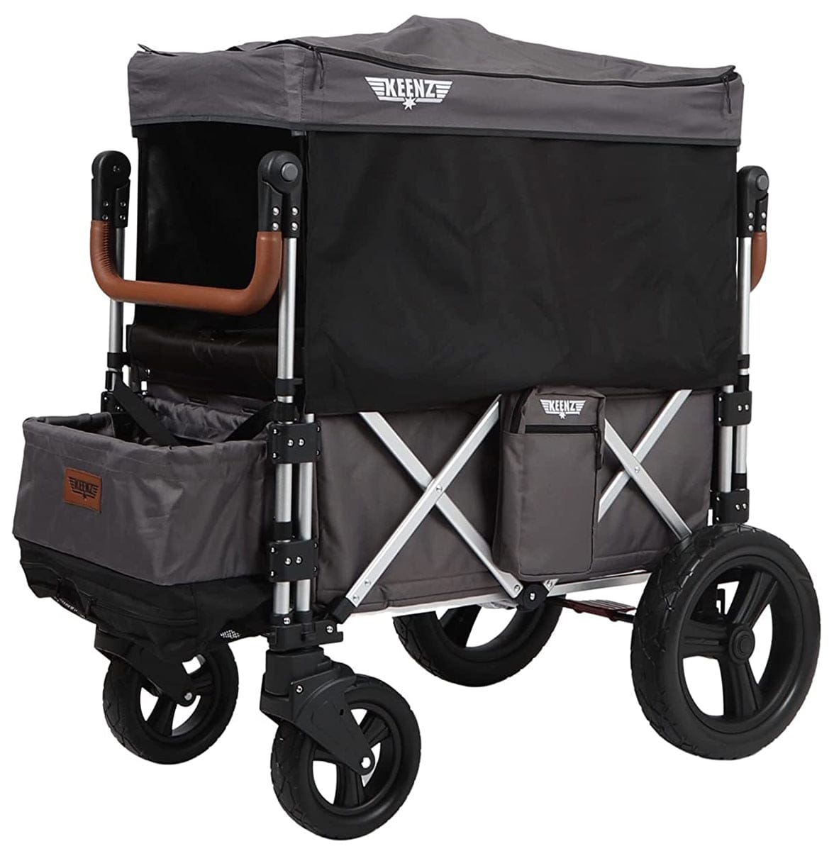Keenz 7S+ (4 Seater) Stroller Wagon - Grey