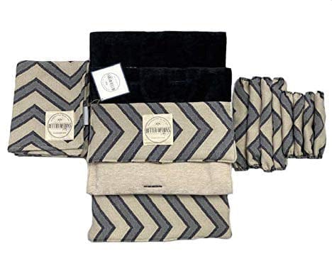 Keenz 7S Stroller Wagon Liner with Matching Blanket & Harness Pad Covers - Chevron