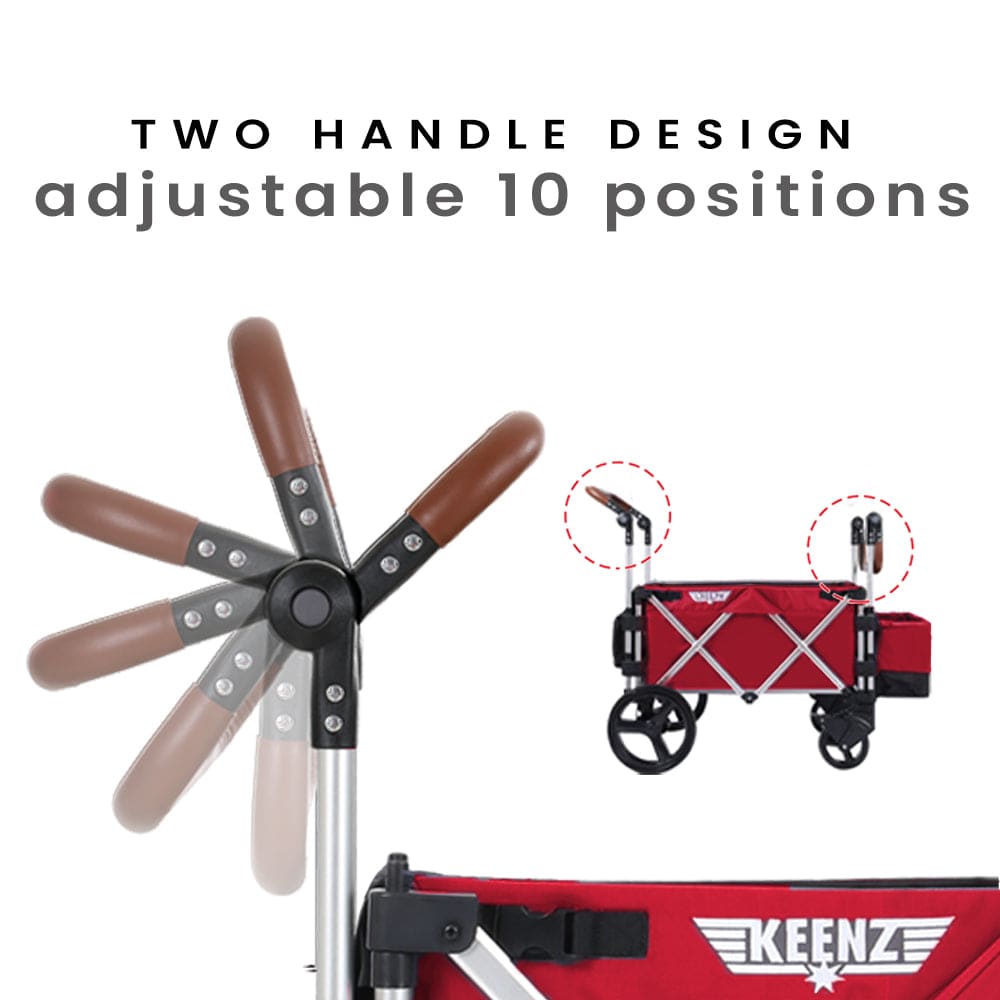 Keenz 7S Stroller Wagon - Red - KEENZ-7SRED