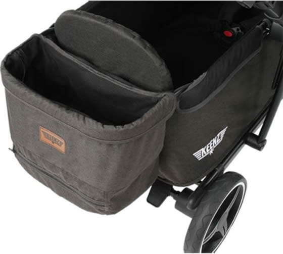 Keenz Class Baby Toddler Kids Stroller Wagon with 1 Touch Brake & Canopy, Black