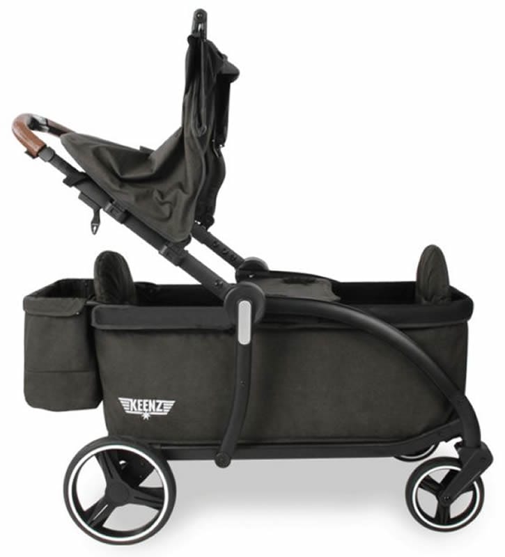 Keenz Class Baby Toddler Kids Stroller Wagon with 1 Touch Brake & Canopy, Black