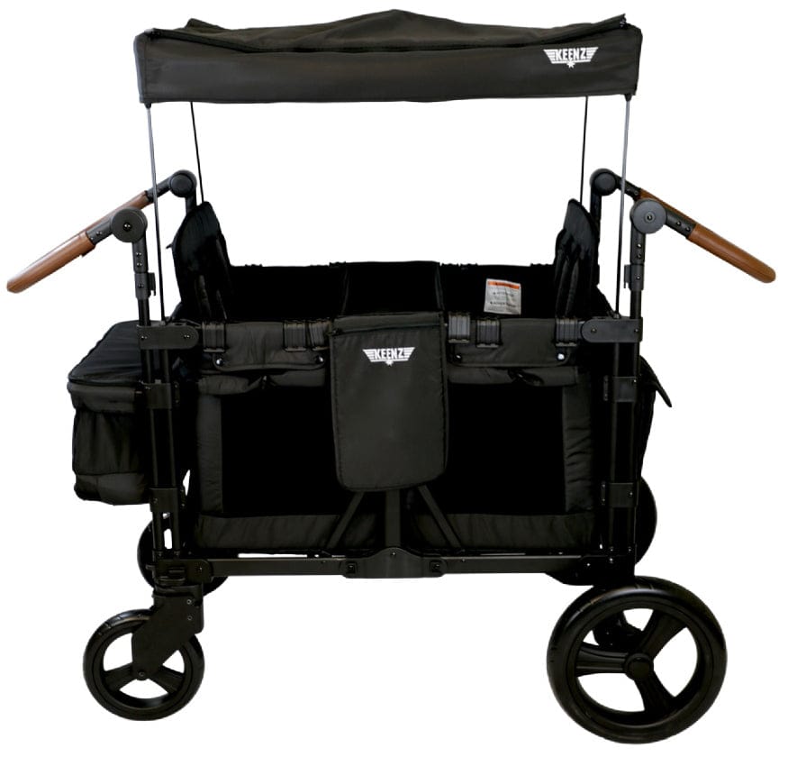 Keenz XC+ 2.0 (4 Seater) Stroller Wagon - Black - KEENZ-XC-PLUS-2-0-BLACK