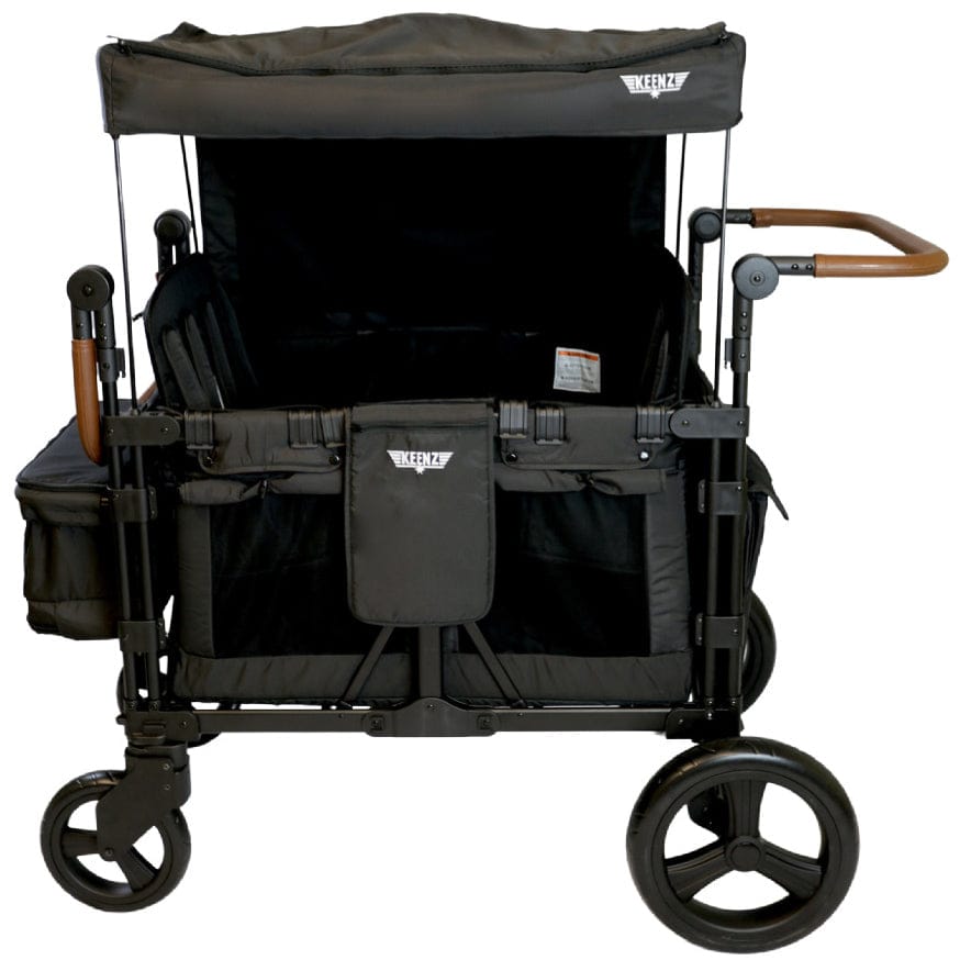 Keenz XC+ 2.0 (4 Seater) Stroller Wagon - Black - KEENZ-XC-PLUS-2-0-BLACK