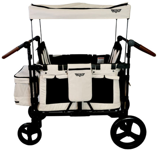 Keenz XC+ 2.0 (4 Seater) Stroller Wagon - Cream - KEENZ-XC-PLUS-2-0-CREAM