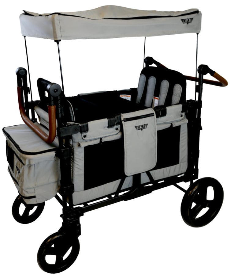 Keenz XC+ 2.0 (4 Seater) Stroller Wagon - Grey - KEENZ-XC-PLUS-2-0-GRAY