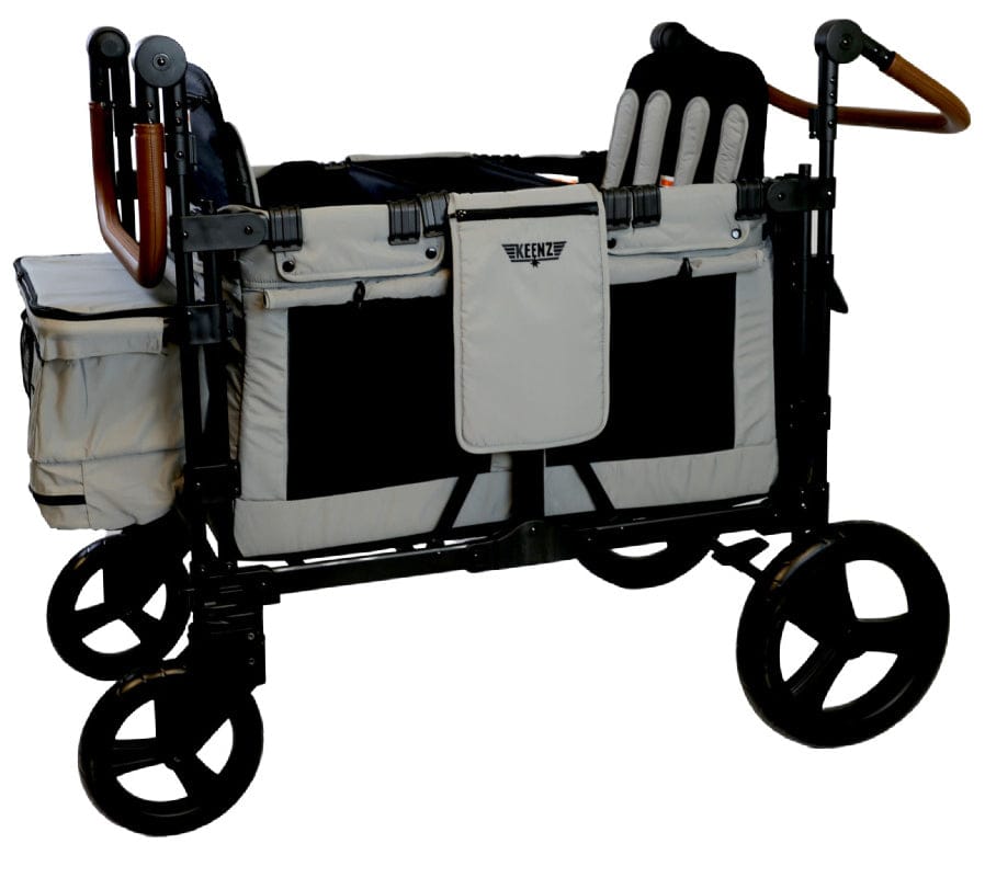 Keenz XC+ 2.0 (4 Seater) Stroller Wagon - Grey - KEENZ-XC-PLUS-2-0-GRAY
