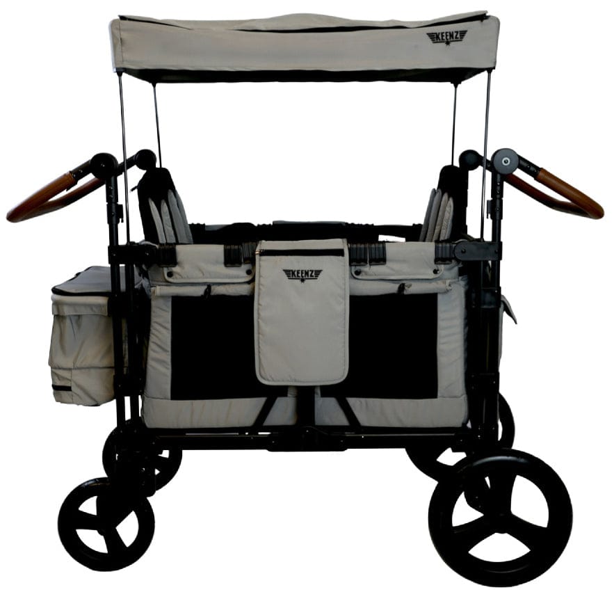 Keenz XC+ 2.0 (4 Seater) Stroller Wagon - Grey - KEENZ-XC-PLUS-2-0-GRAY
