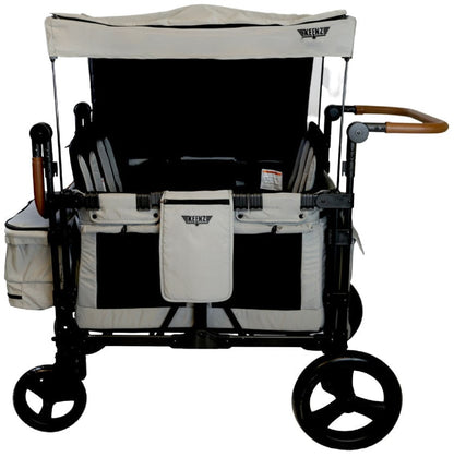 Keenz XC+ 2.0 (4 Seater) Stroller Wagon - Grey - KEENZ-XC-PLUS-2-0-GRAY
