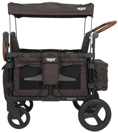 Keenz XC+ Luxury Comfort (4 Seater) Stroller Wagon - Charcoal Black