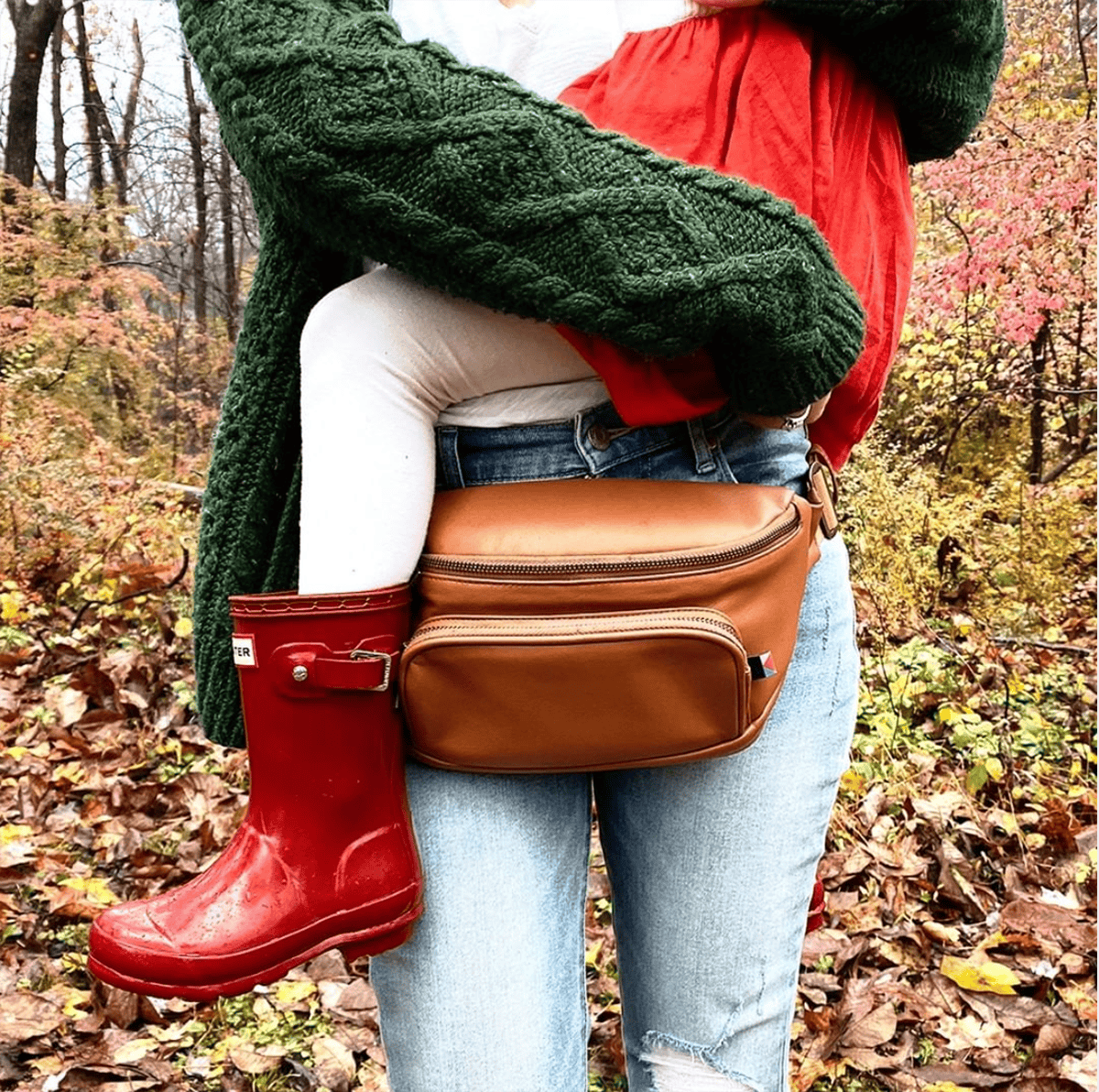 Kibou Diaper Bag Fanny Pack - Brown - KB1000003