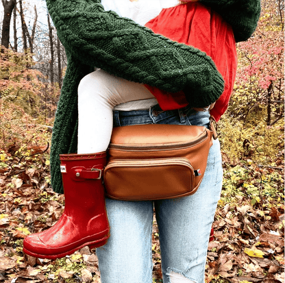Kibou Diaper Bag Fanny Pack - Brown - KB1000003