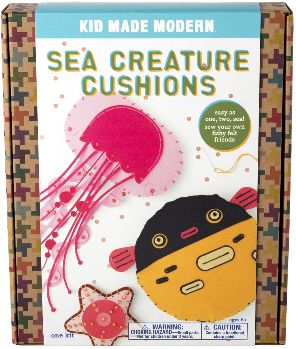Kid Made Modern Sea Creature Cushions Craft Kit - 8.15219E+11