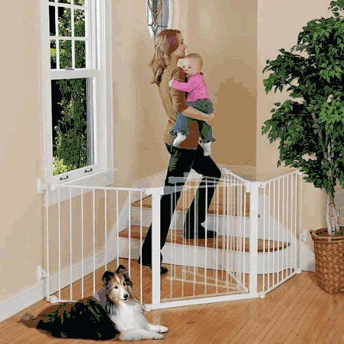 Kidco Auto Close Configure Gate - White - G3000