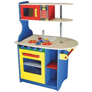 KidKraft Island Kitchen in Primary Colors