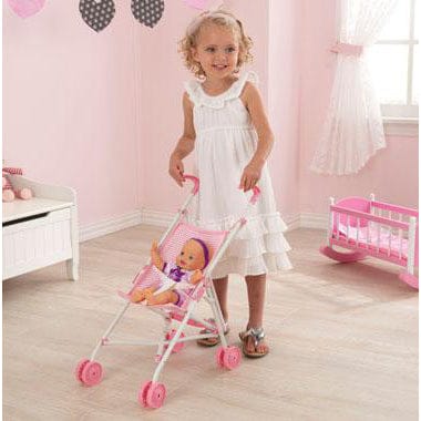 KidKraft Ladybug Doll Stroller in Pink - 60145