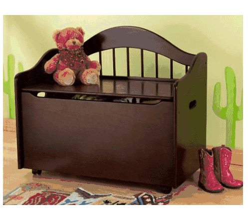 KidKraft Limited Edition Toy Box in Espresso - 14156