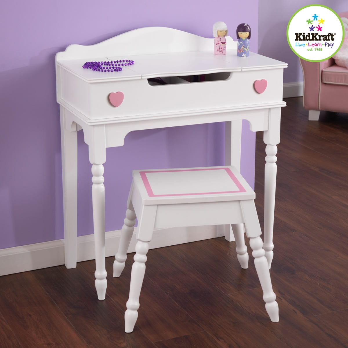 KidKraft My Pretty Vanity with Stool - 13015