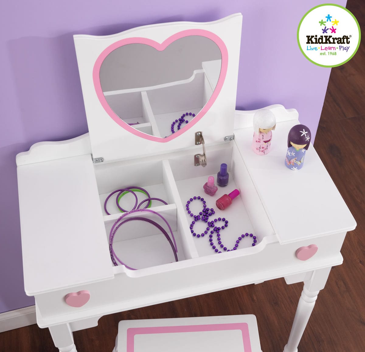 KidKraft My Pretty Vanity with Stool - 13015
