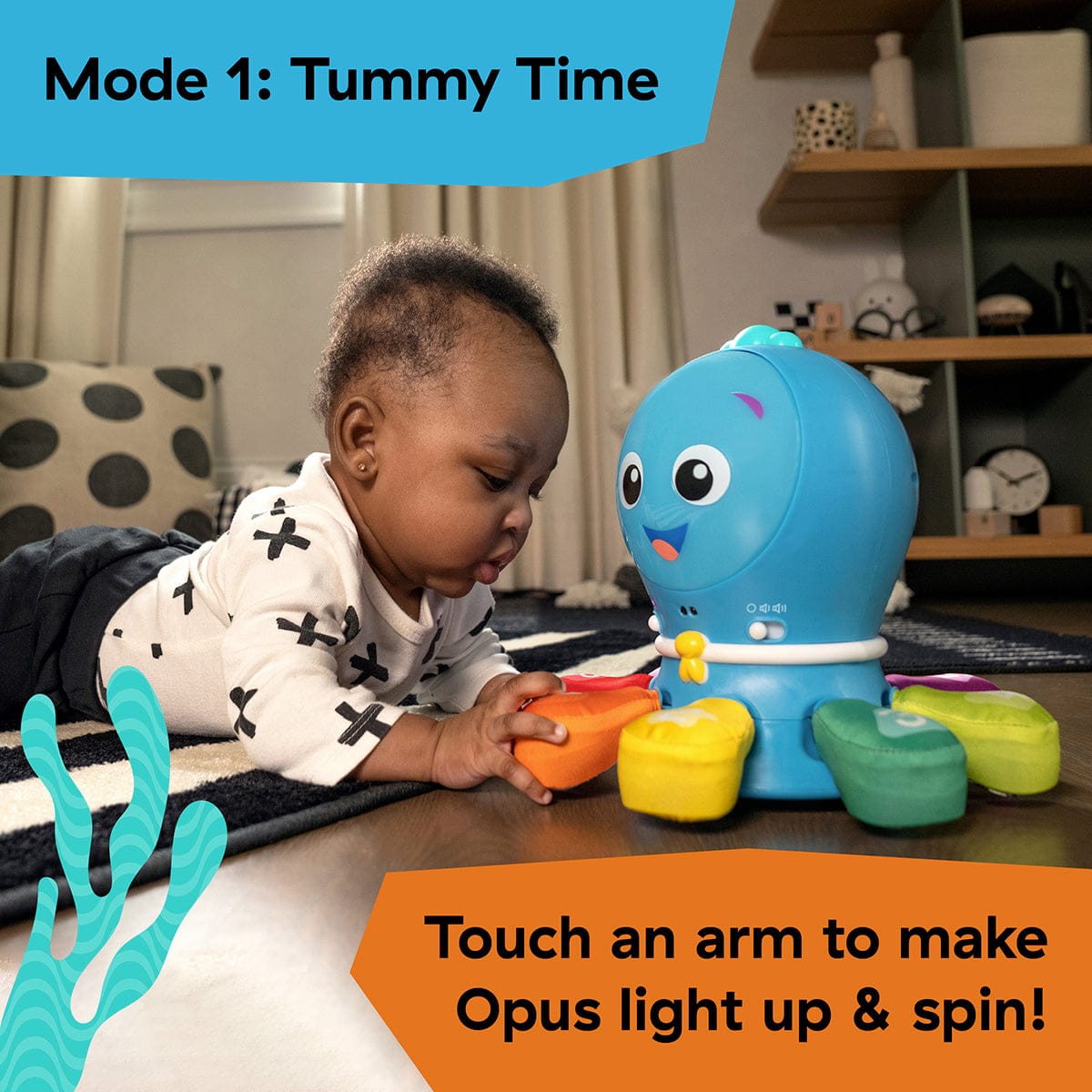 Kids2 Baby Einstein Go Opus Go 4-in-1 Crawl & Chase Pal - 16651-000-000-02