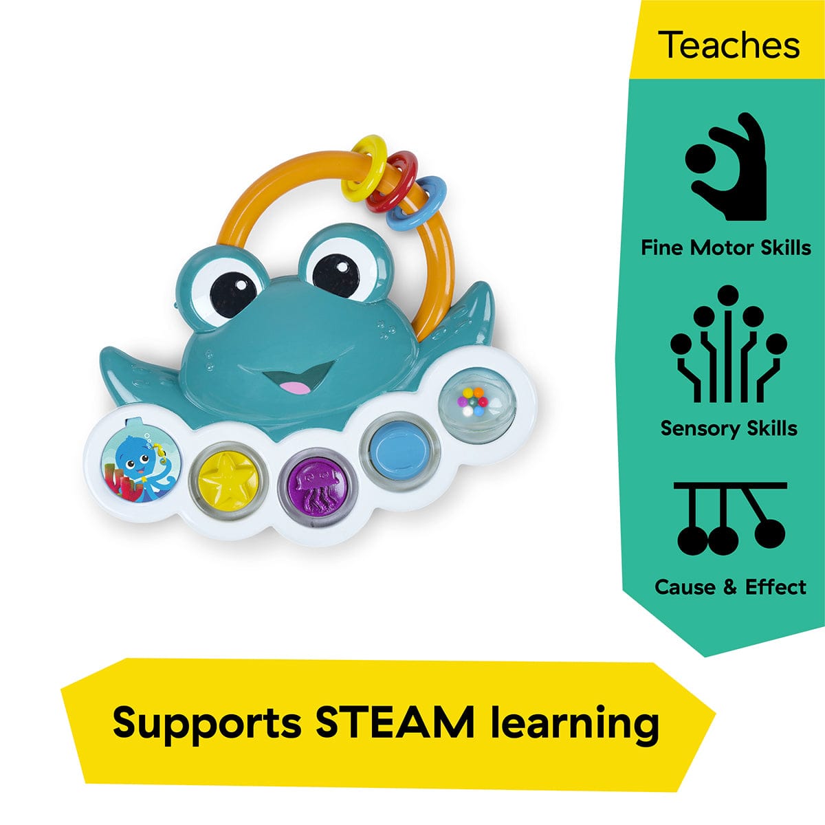 Kids2 Baby Einstein Neptune's Busy Bubbles Sensory Activity Toy - 16656-000-000-06