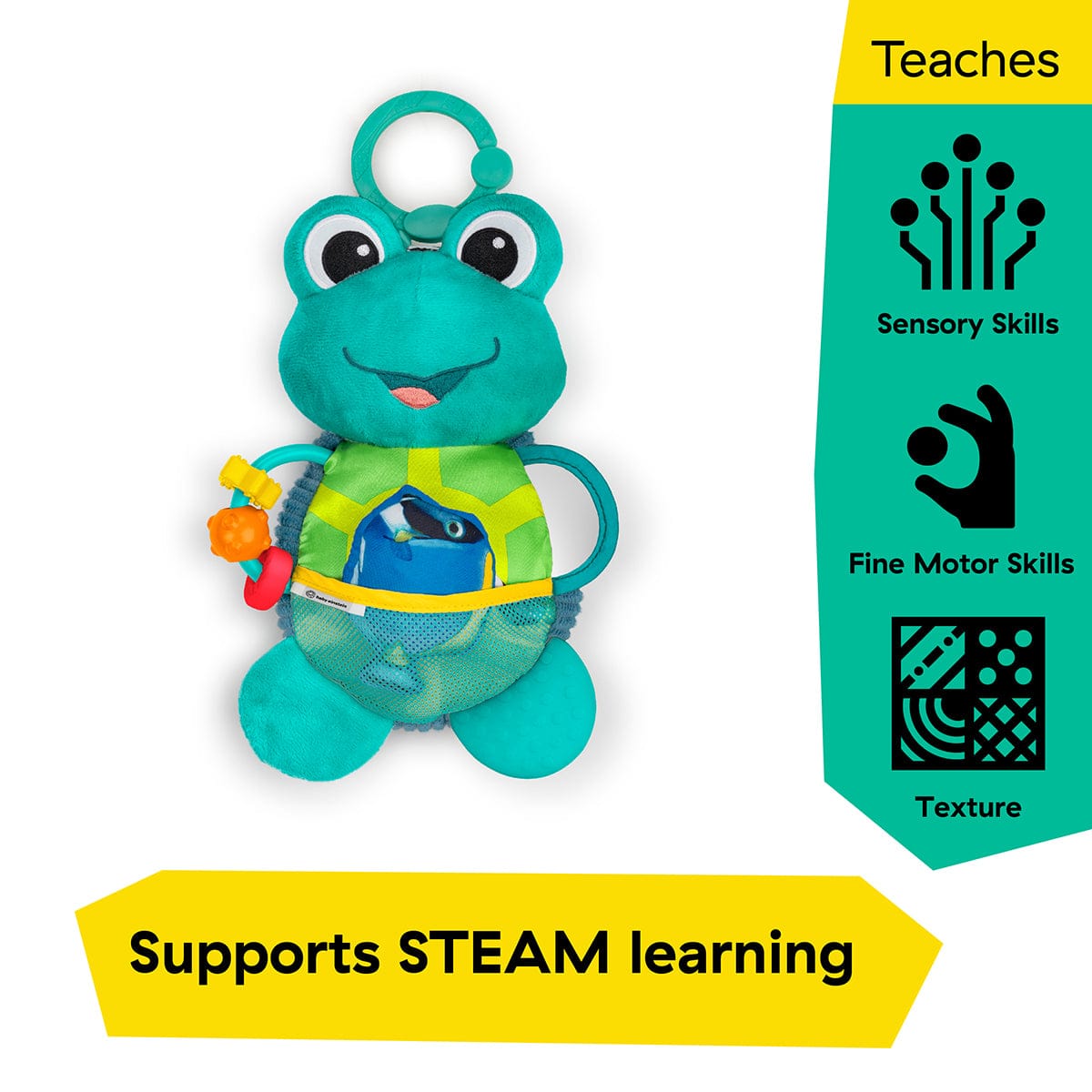 Kids2 Baby Einstein Neptune's Sensory Sidekick Activity Plush Toy - 13156-000-000-06
