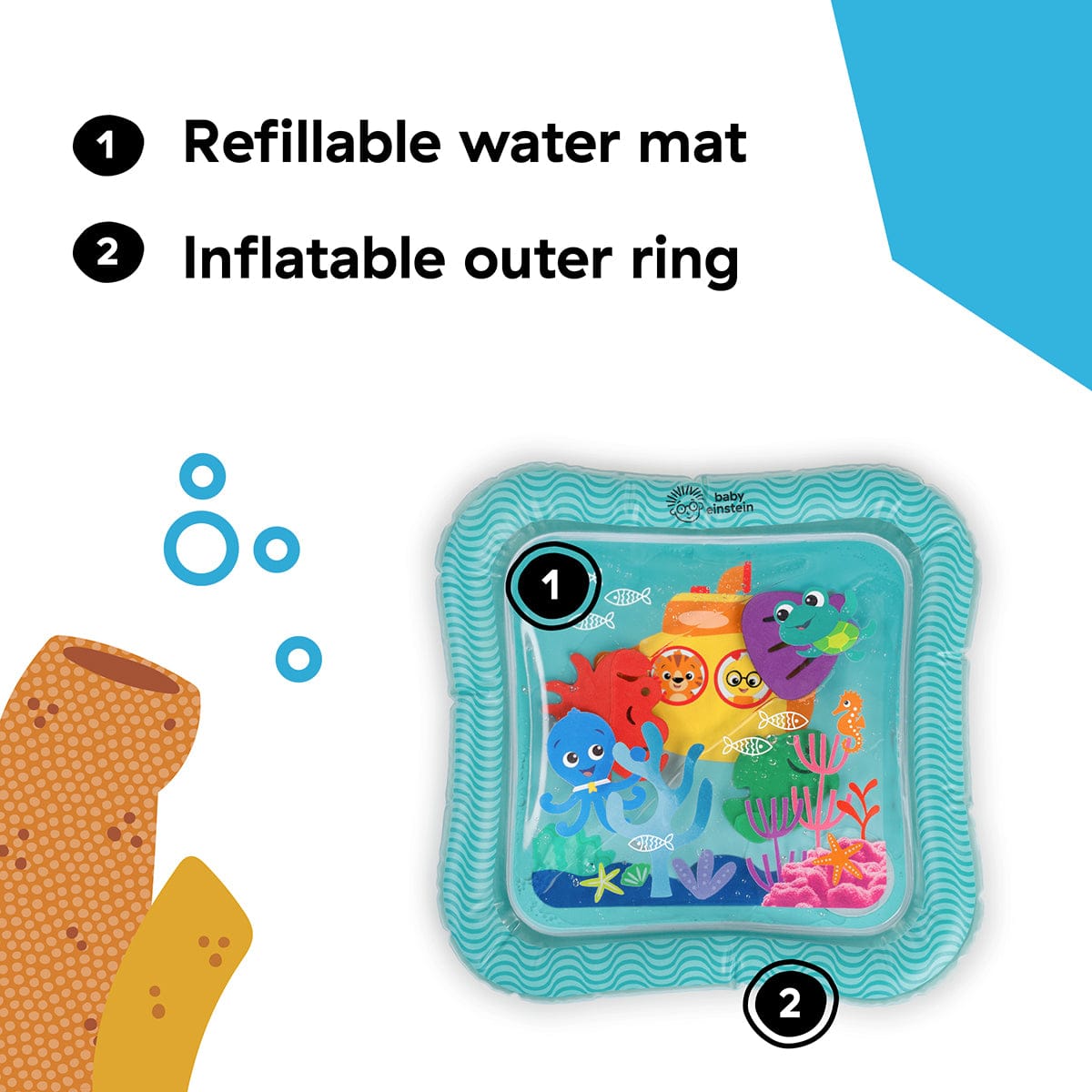 Kids2 Baby Einstein Ocean Explorers Sensory Splash Water Mat - 16847-000-000-06