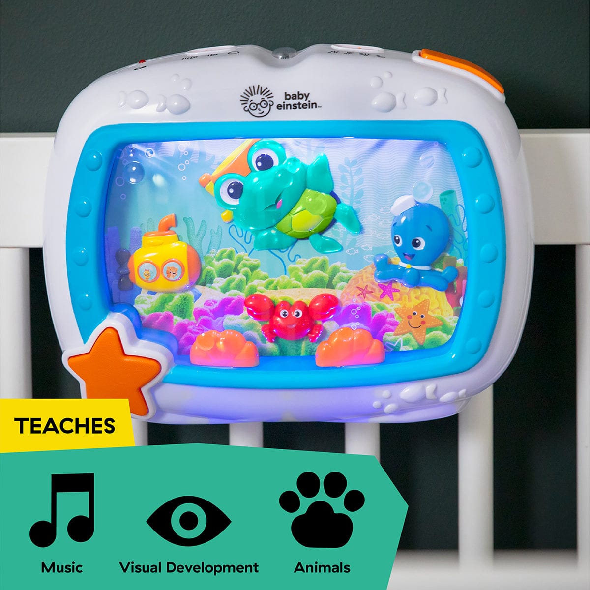 Kids2 Baby Einstein Sea Dreams Soother Crib Toy and Sound Machine - 11058-000-000-01
