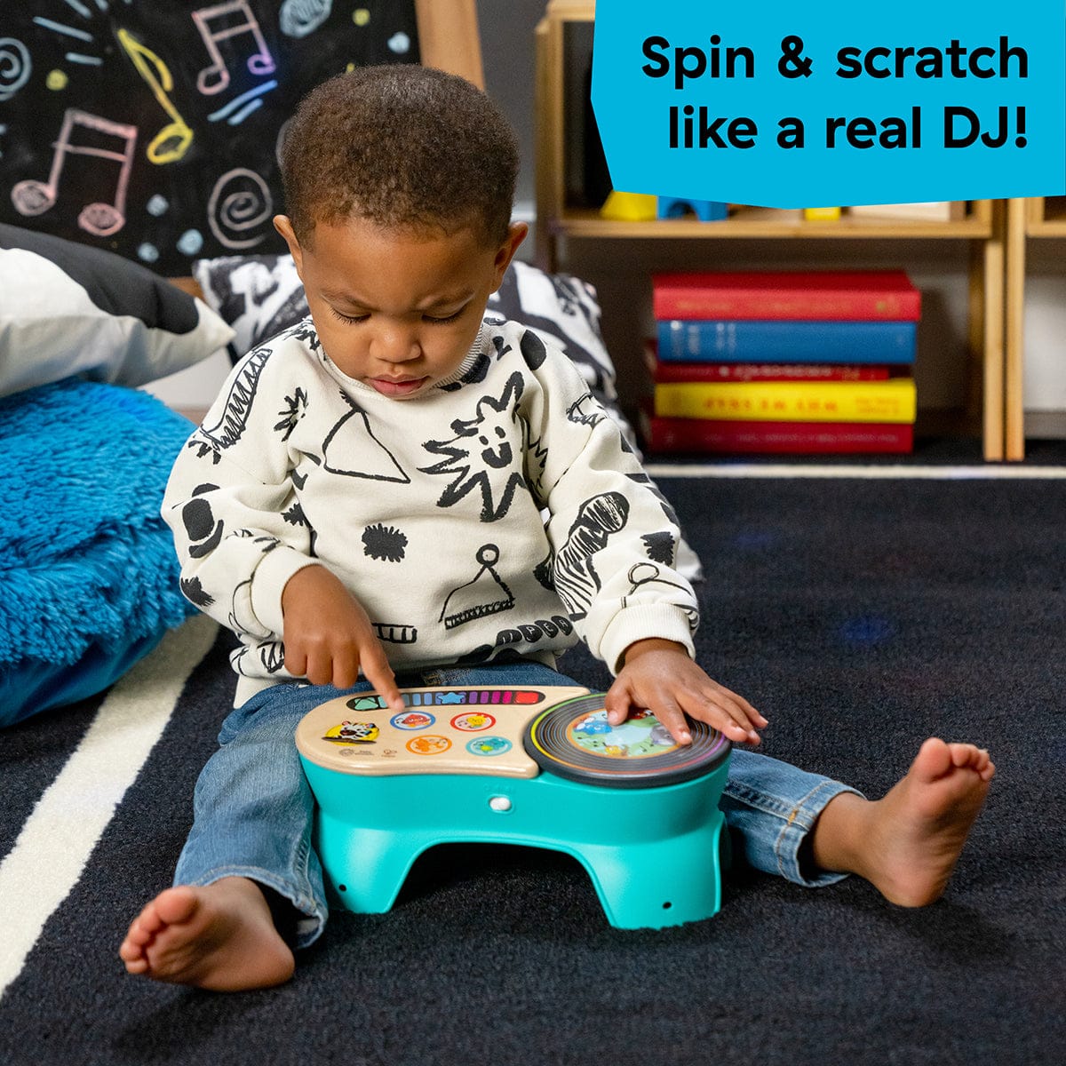 Kids2 Baby Einstein X Hape DJ Discovery Magic Touch Turntable - 16846-000-000-06