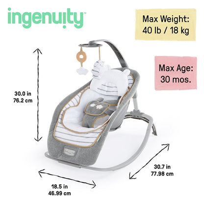 Kids2 Ingenuity Boutique Collection Rocking Seat - Bella Teddy - 10986-000-00C-03