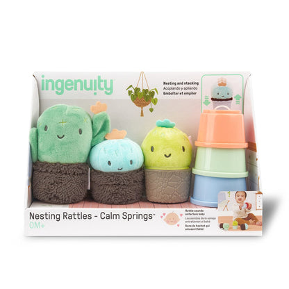 Kids2 Ingenuity Calm Springs Nesting Rattles - 13151-000-000-06
