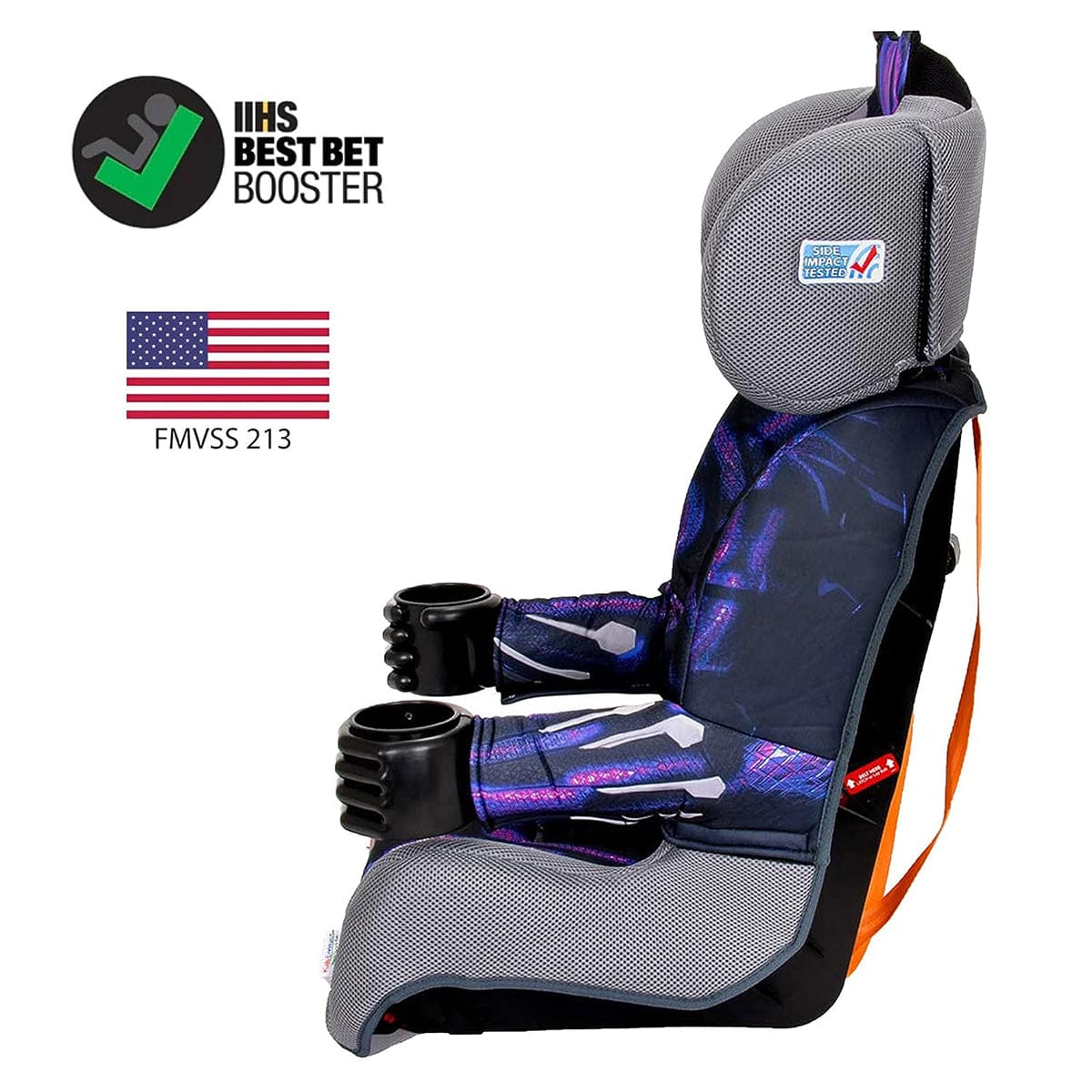 KidsEmbrace 2-in-1 Harness Booster Car Seat - Black Panther - 3001PAN