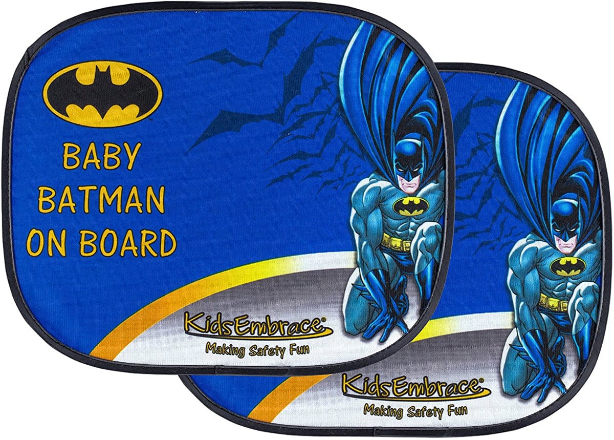 KidsEmbrace Baby Batman on Board Window Shade, 2-Pack - 9001WSBAT