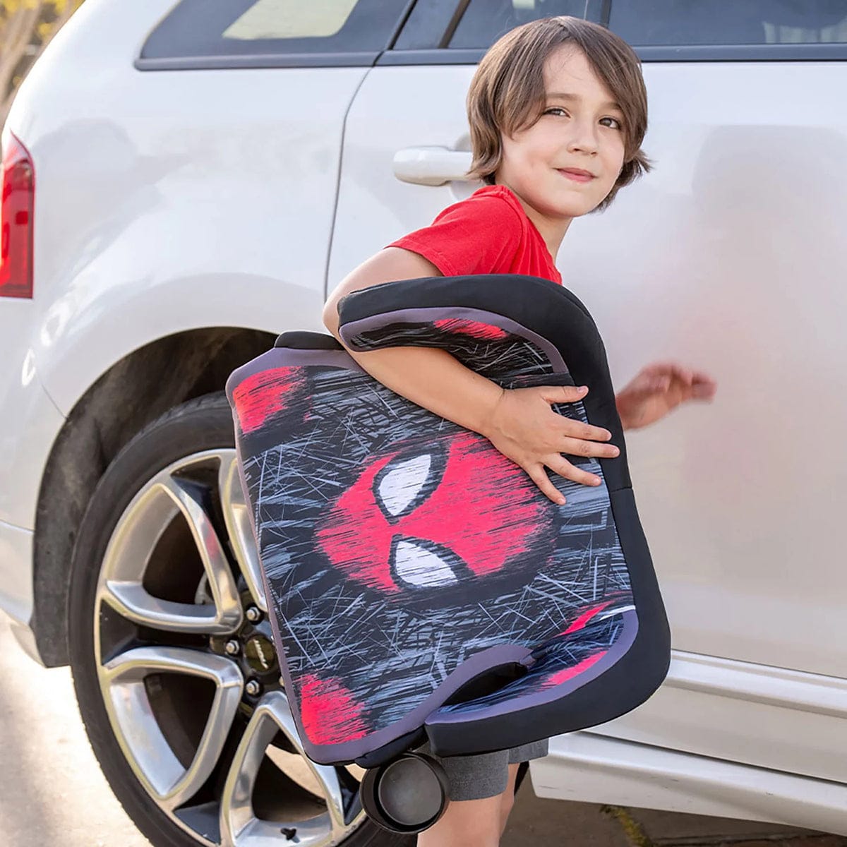 KidsEmbrace Backless Booster Car Seat - Marvel Spider-Man Face - 4801FAC