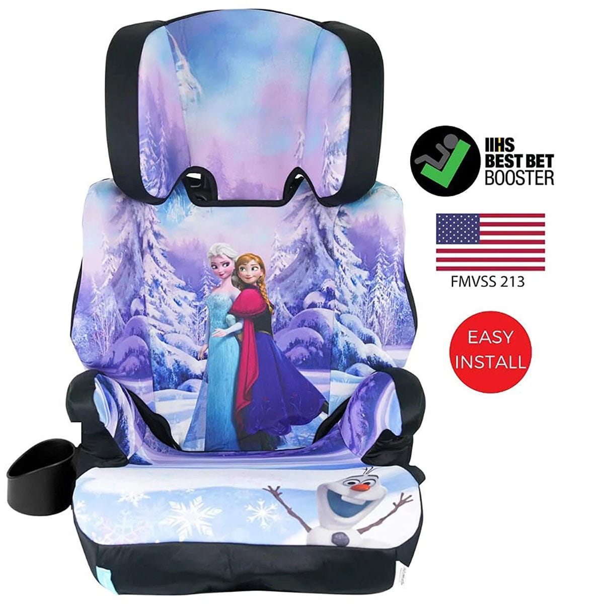 KidsEmbrace High-Back Booster Car Seat - Disney Frozen - 4601FRZ