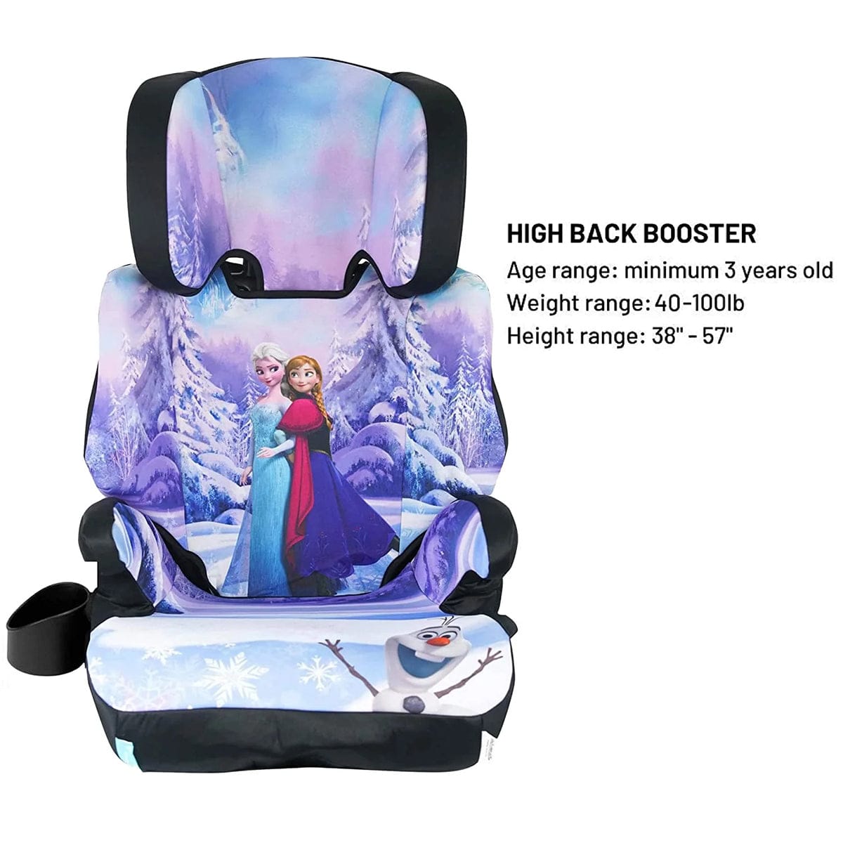 KidsEmbrace High-Back Booster Car Seat - Disney Frozen - 4601FRZ