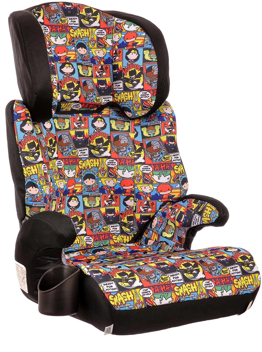 KidsEmbrace High Back Booster Car Seat - Justice League Chibi - 4601JLC