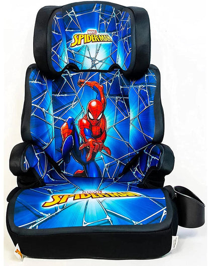 KidsEmbrace High Back Booster Car Seat - Marvel Spider-Man Blue Web - 4601SPB