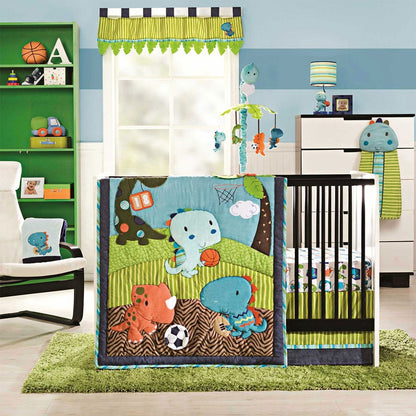 KidsLine Dino Sports 4 Piece Crib Bedding Set - 9204BED
