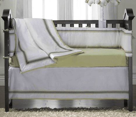 KidsLine Hotel Green 8-Piece Crib Set - 7111BED8