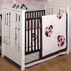 KidsLine Mod Ladybug 4 Piece Baby Crib Bedding - 8501BED4