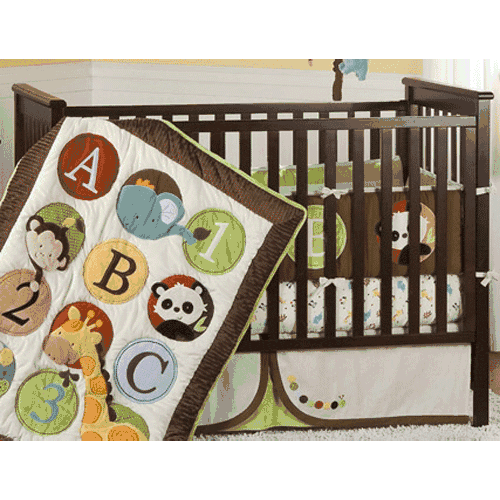 KidsLine Peek-A-Boo Pals 6 Piece Crib Set - 2345BEDS